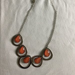 Coral/Silver necklace